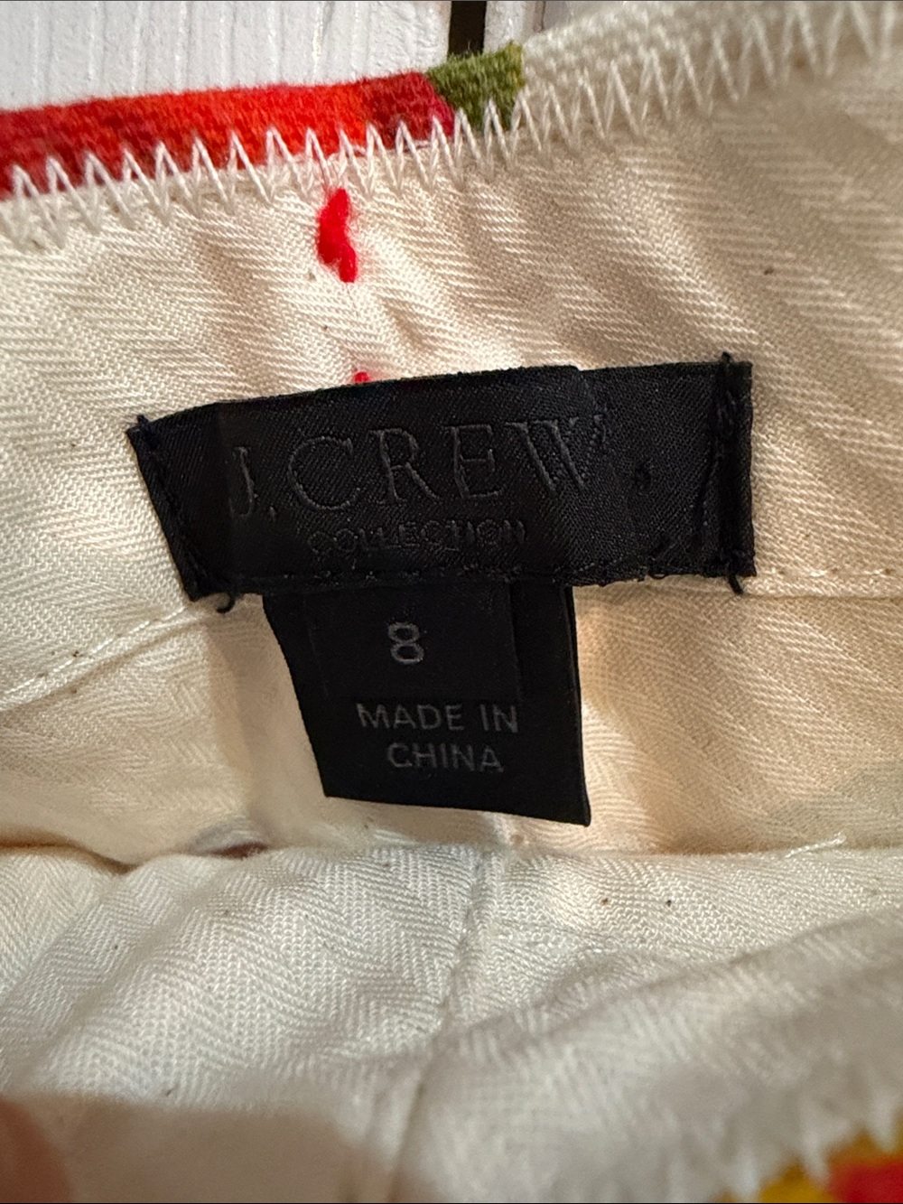 J. Crew Collection Women’s Pink Floral Pants size 8 - Picture 5 of 8